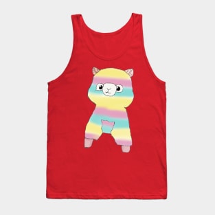 Rainbow Alpaca - Pink Tank Top